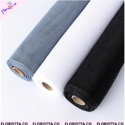 

(1 METER) Flower Wrapping Paper Polynet Korea / Mesh Roll Tile Jaring