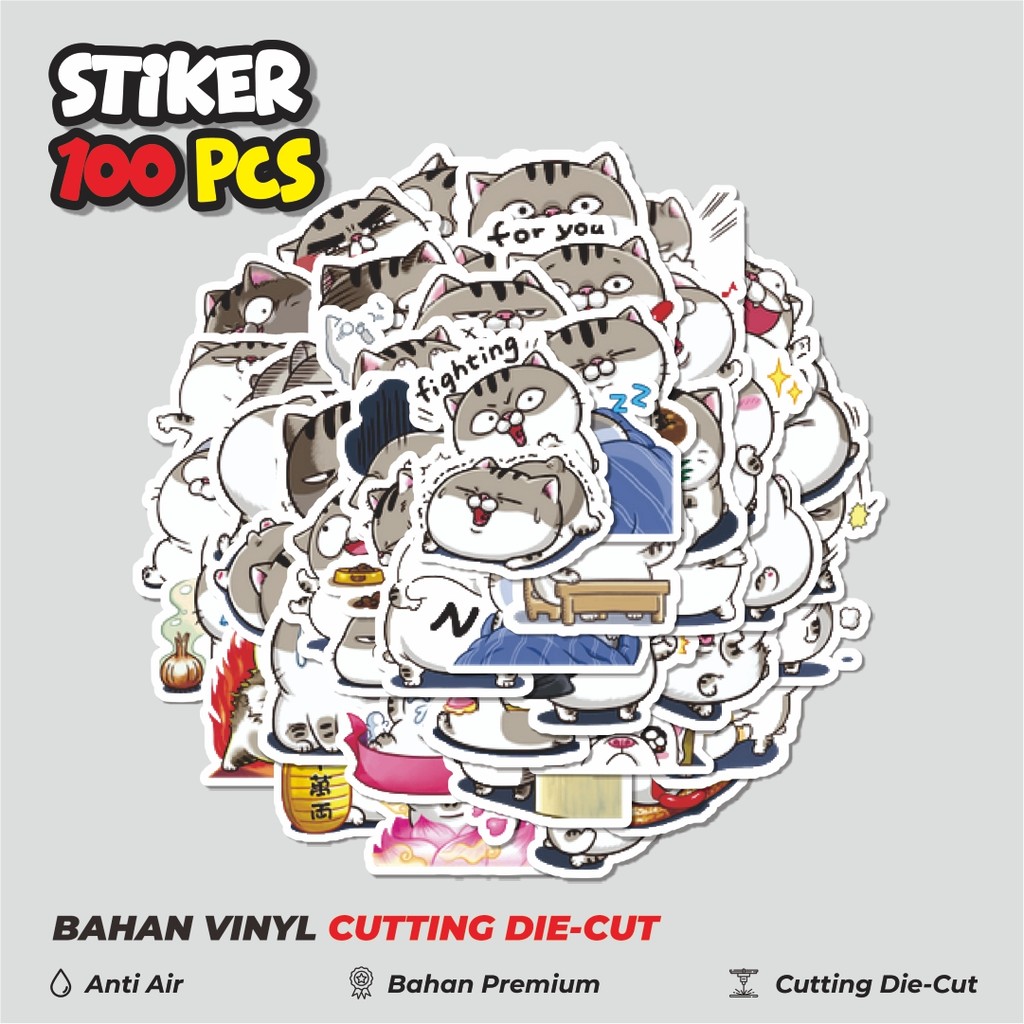 

Terbaru! 50 pcs Stiker Kawaii Kittens Cats Pets [Anak Kucing Peliharaan] Dekorasi Lucu Kreatif untuk Notebook, Skateboard, HP