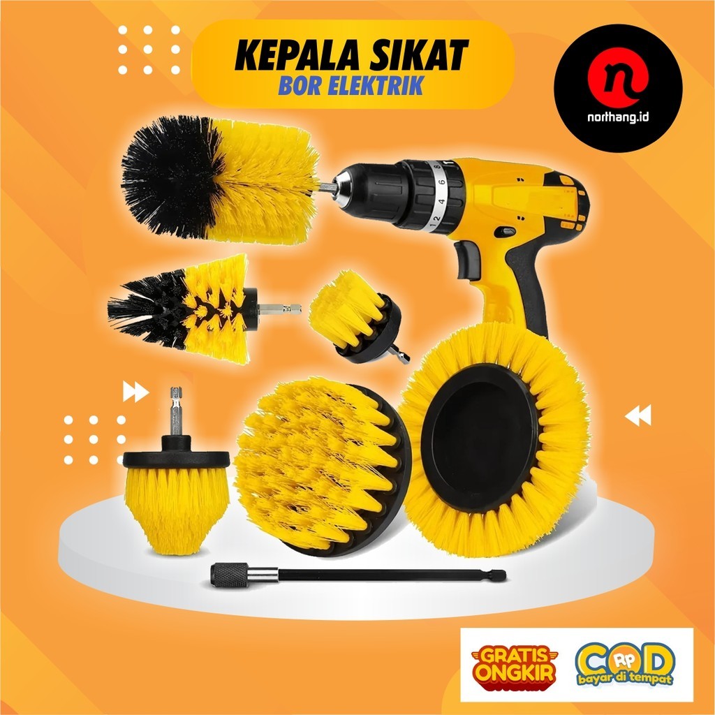 Mata Bor Sikat Pembersih Kepala Sikat Bor Listrik Cleaning Head