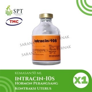 

INTRACIN 10S 50 ML HORMON PENAMBAH KONTRAKSI USUS SAPI KAMBING CAT PIG