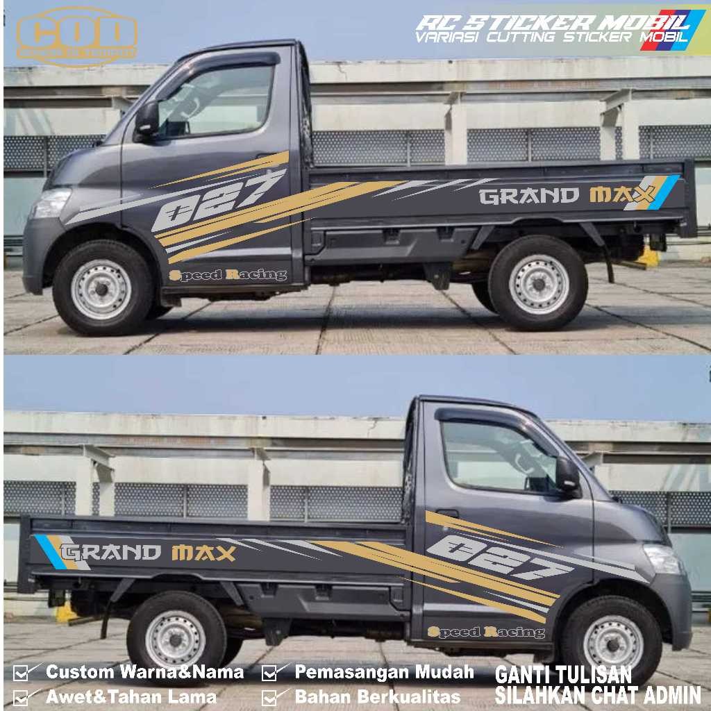 NEW Stiker Mobil Pick Up Granmax Cutting Sticker Mobil Daihatsu Pick Up Grandmax