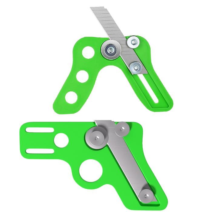 

2Pcs Pisau Pemangkas Tepi Kayu / Edge Trimmer Manual Cutter - Hijau