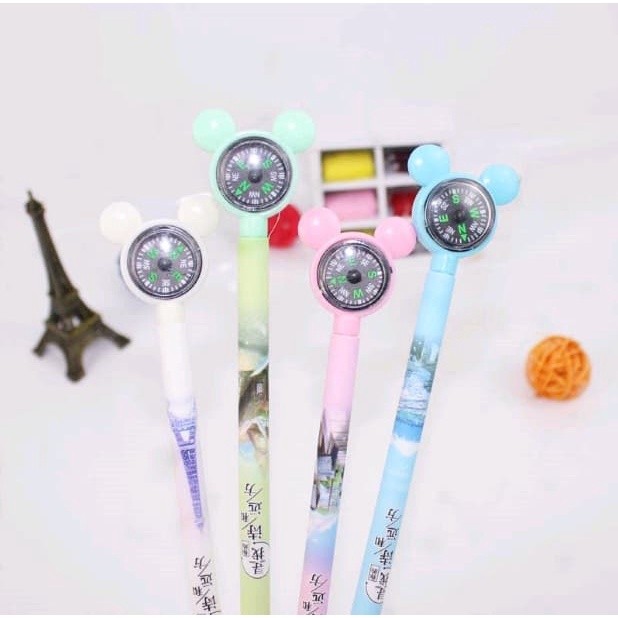 

Pulpen Dengan Motif Hiasan Kepala Tikus dan Kompas Kecil / Mini