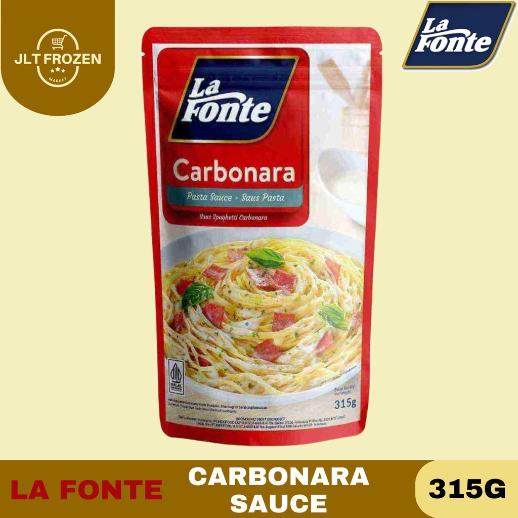 

La Fonte Sauce Carbonara 315g / La Fonte Sauce / Sauce Pasta Carbonara / Saus Carbonara