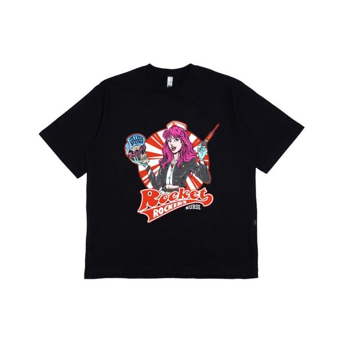 （TOP) GVFI X Rocket Rockers Nurse Black - XXXL