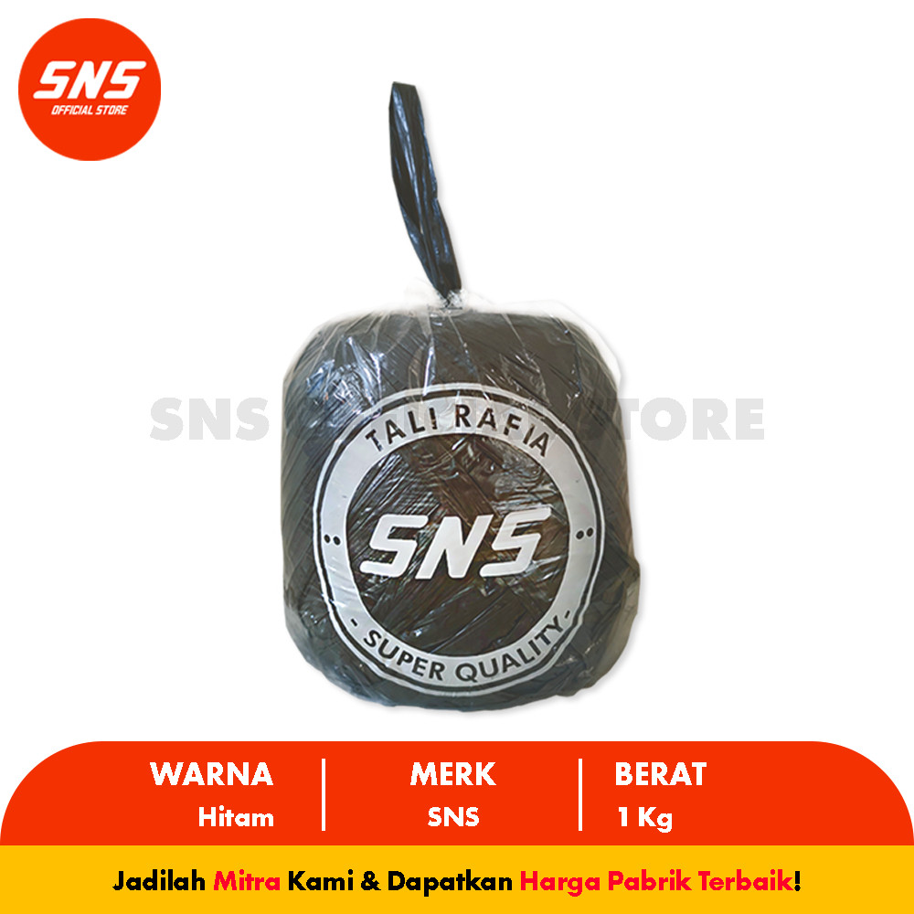 

TALI RAFIA 1kg Hitam Tebal SNS - Mitra Packing Indonesia (MPI)