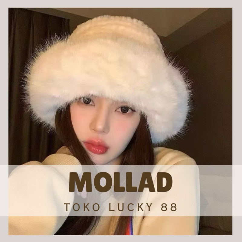 TL0169 MOLLAD Hat Mongolia Import Fur Faux Topi bulu winter musim dingin