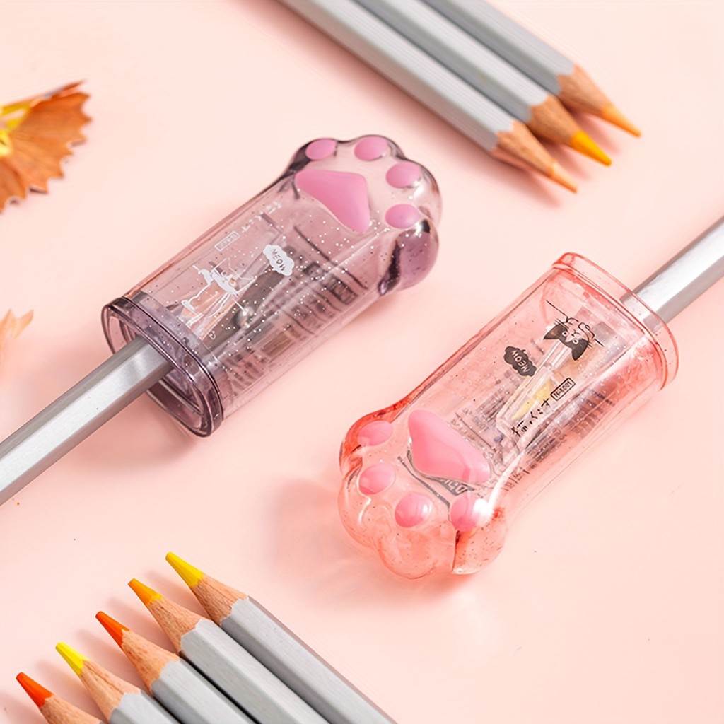 

Cat Paw Pencil Sharpener Manual Pencil Sharpener Acrylic Pencil Sharpener Stationery Gift Cute Stationery for Art