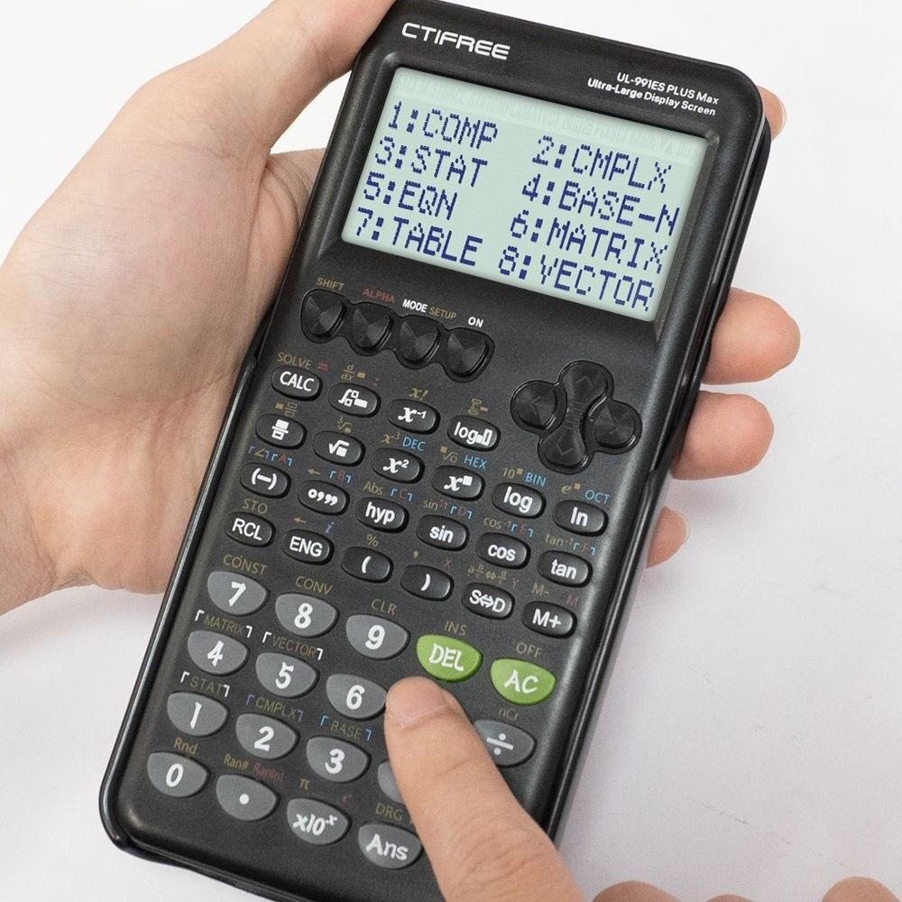 

Large Screen Scientific Calculator 10+2 Digits Display Standard Function Calculator 417 Functions Multifunction Math Calculators