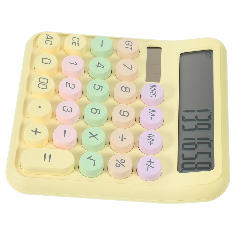 

Mechanical Keyboard Calculator Small Pocket Student Portable Office Handheld Basic Reusable Plastic Practical Long