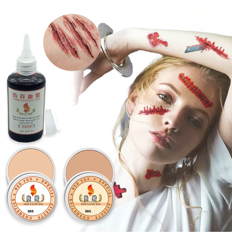 Skin Wax Makeup Halloween Makeup / Fake Blood Halloween Darah Palsu Professional