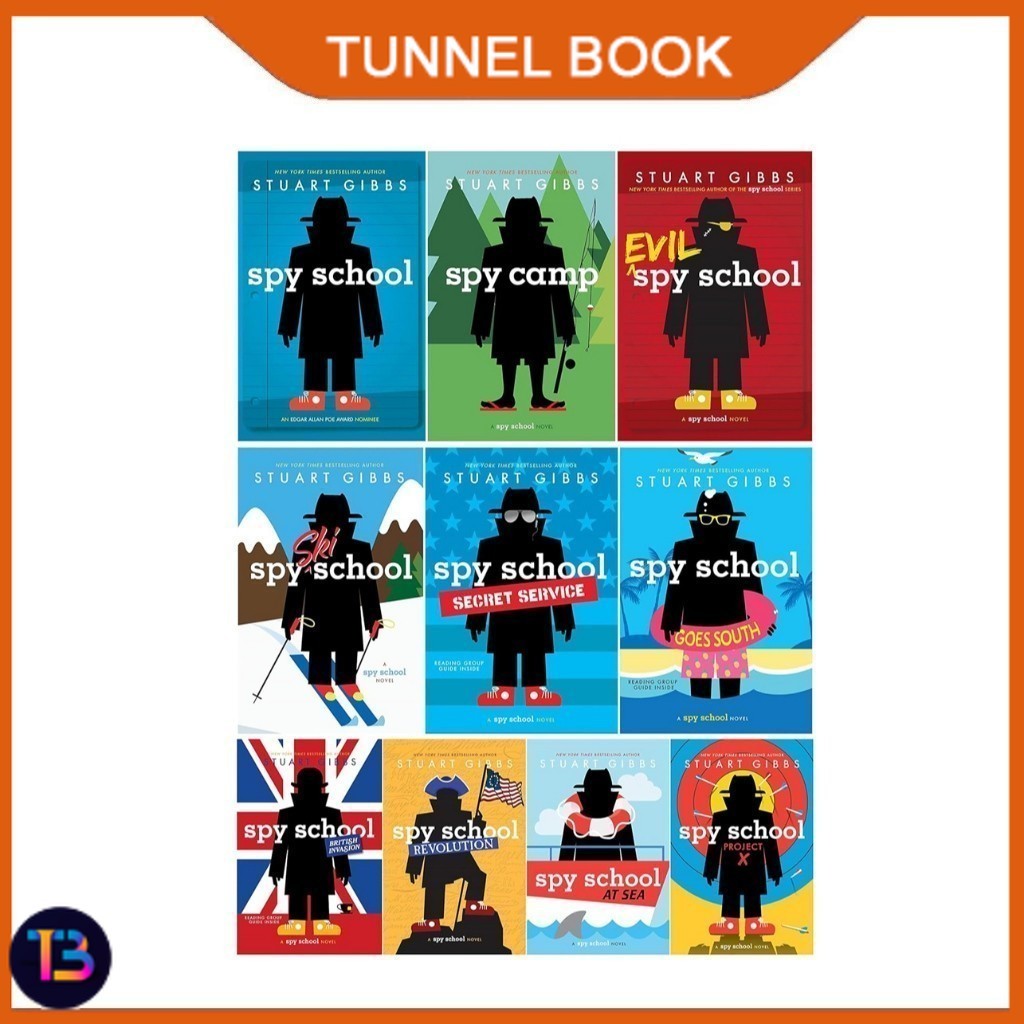 Spy School series by  Stuart Gibbs - TunnelBook