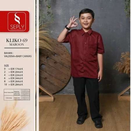 SEPLY KOKO ANAK KLIKO 69 MAROON