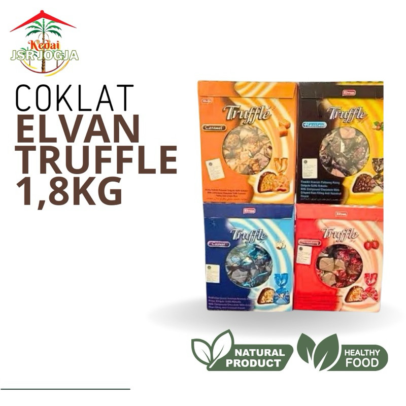 

Elvan Truffle Chocolate 1.8 KG Coklat Arab Turkey All Varian