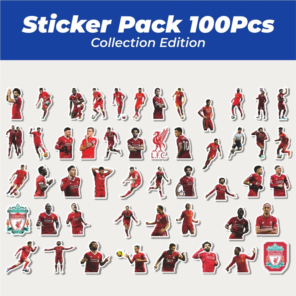 

Hot Stiker Football Series Liverpool FC Lucu Anti Air Stikers Berperekat Waterproof Sticker Decal Buat Motor Helm Buku Journal Koper Casing HP Laptop Botol Minum