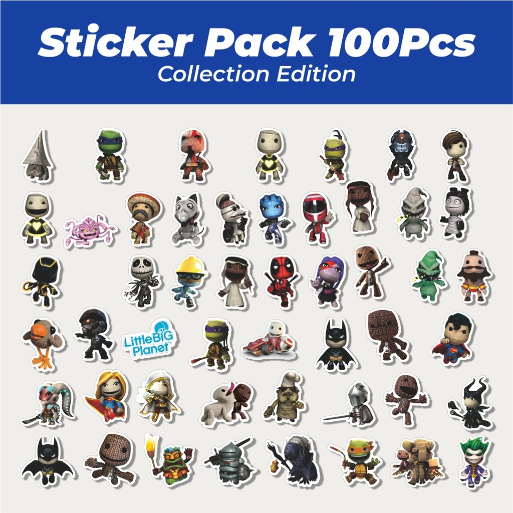 

Hot Game Series Little Big Planet Character Mix 1 Lucu Anti Air Stikers Berperekat Waterproof Sticker Decal Buat Motor Helm Buku Journal Koper Casing HP Laptop Botol Minum