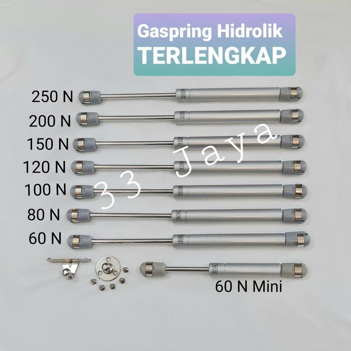 [TERLARIS] Gaspring Hidrolik Lemari Furniture TERLENGKAP - 250 N 25 kg[TERLARIS ]