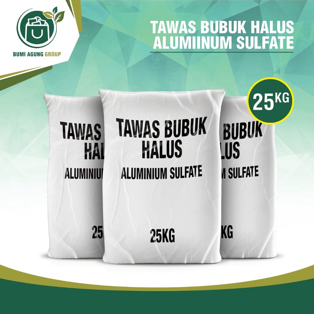 Tawas Bubuk halus 25KG 25 KG Aluminium Sulfate Powder 1 sak 1 karung