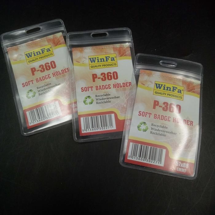 

Promo Plastik Badge For ID CARD High Quality With Water Proof Ziplock V