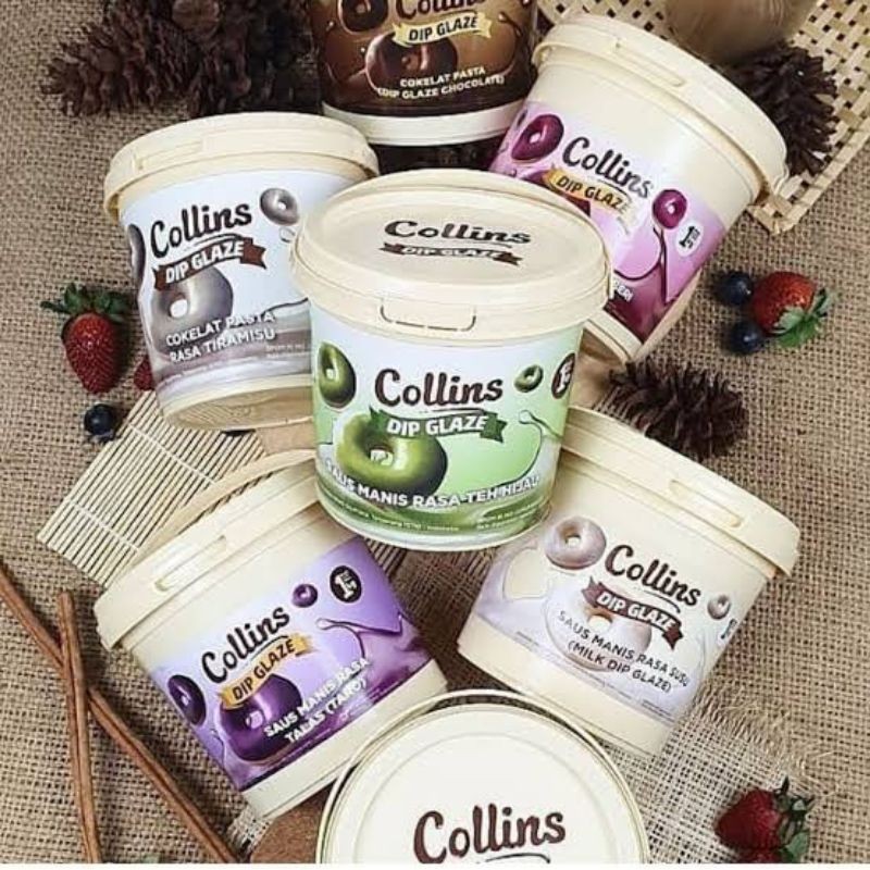 

COLLINS Dip Glaze Chocolate all Variant - Kemasan pail 1 kg