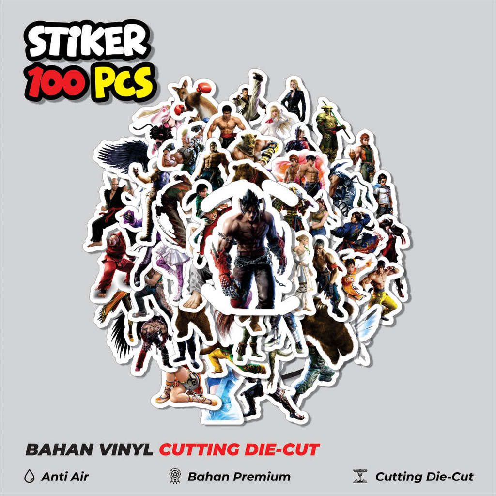 

Terbaru! 50 pcs Stiker Game Series Tekken Character Mix 2 Dekorasi Lucu Kreatif untuk Notebook, Skateboard, HP
