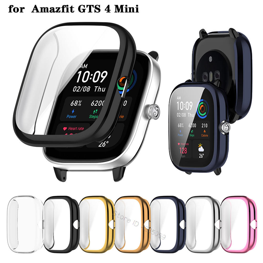 Protective Cover Case Cover Huami Amazfit GTS4 Mini Full Screen Protector Case Film For Amazfit GTS 