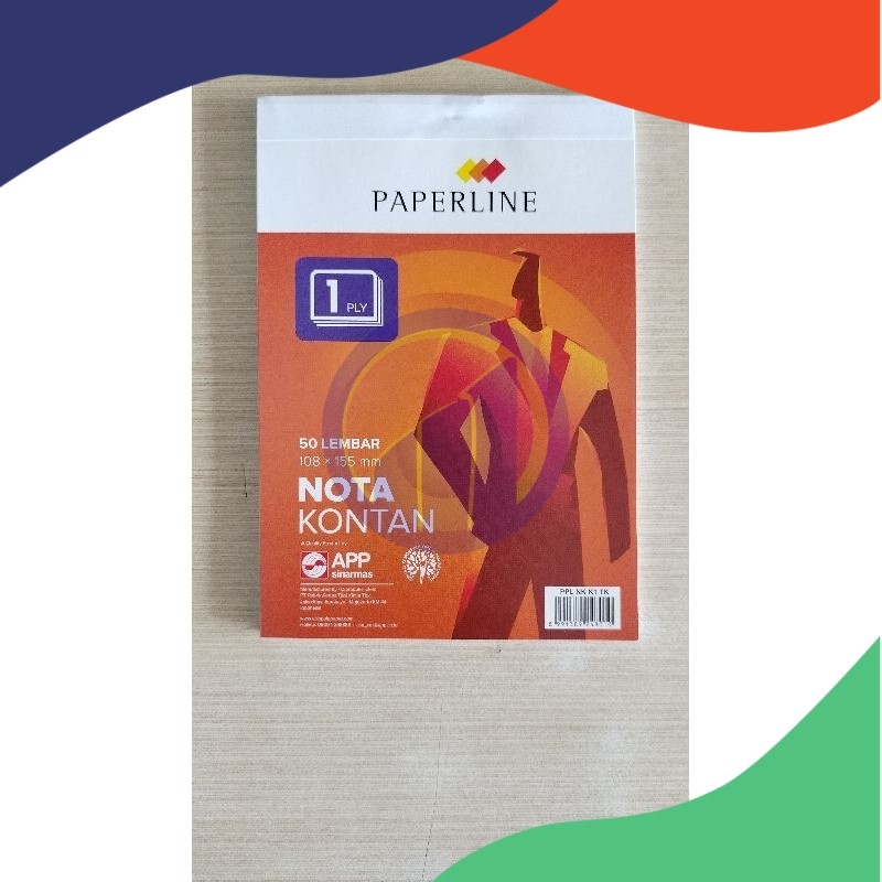 

(Pack=10Pcs) Paperline Nota Kontan 1 Ply Kecil K1 Isi 50 Lembar