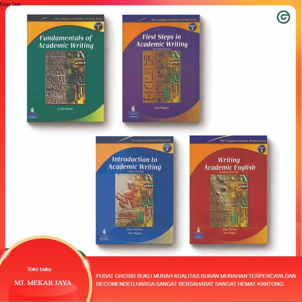 Buku The Longman Academic Writing Series, Level 1, 2, 3 & 4 (Fundamentals of Academic Writing, First