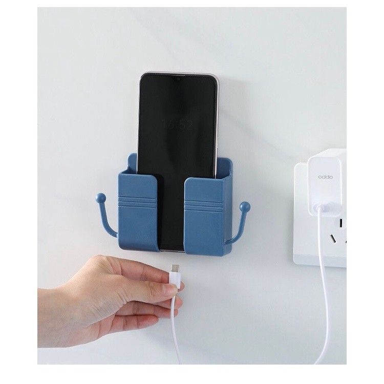 Holder Hp Dinding Tempel Tanpa Paku Holder Remote Dinding Multifungsi — 10