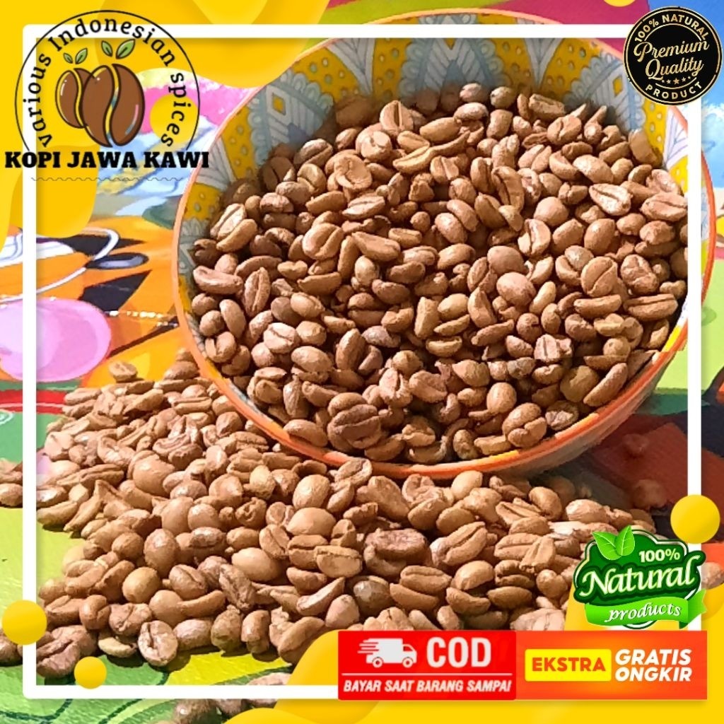 

[ PREMIUM GREEN BEANS NANGKA / EXCELSA ] 1 Kg Kopi Nangka Super Natural Full Washed Oce Gunung Kawi