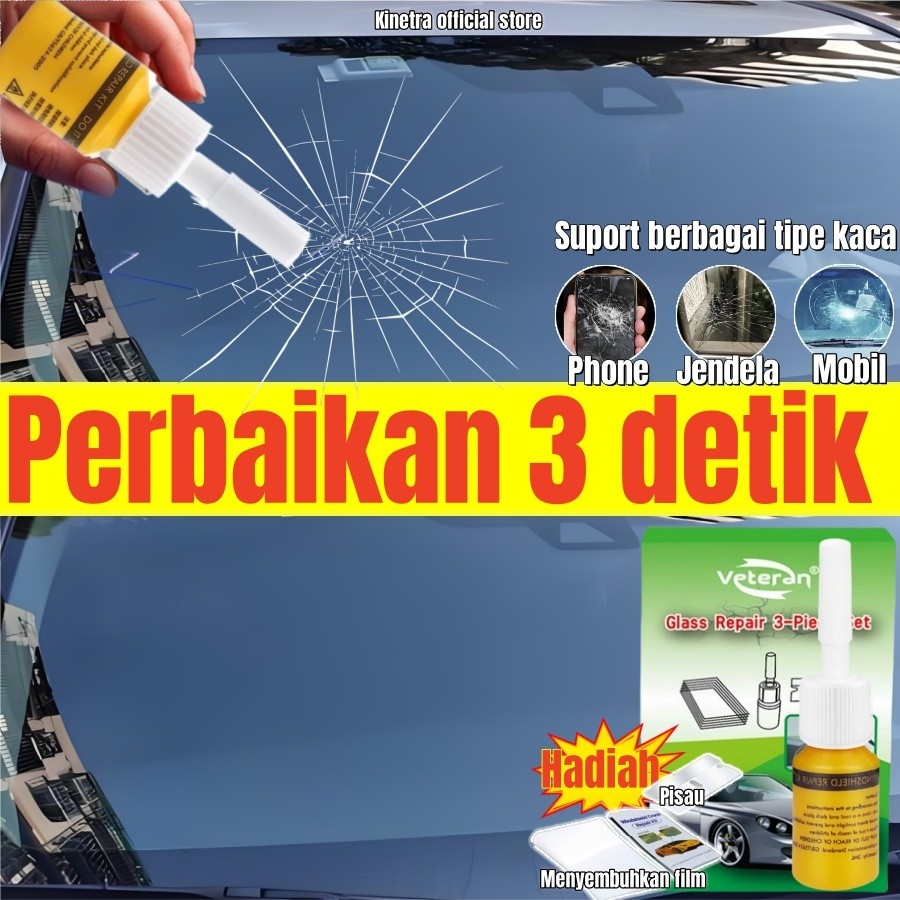 lem kaca depan mobil retak tanpa bekas original glass repair kit lem perekat kaca retak hp retak Ser