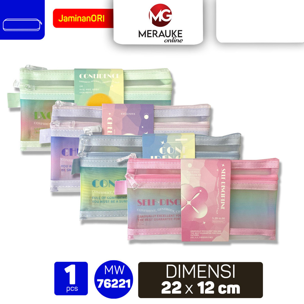 

KINHSHION Tempat Pensil Jaring Pencil Case Jala MW 76221