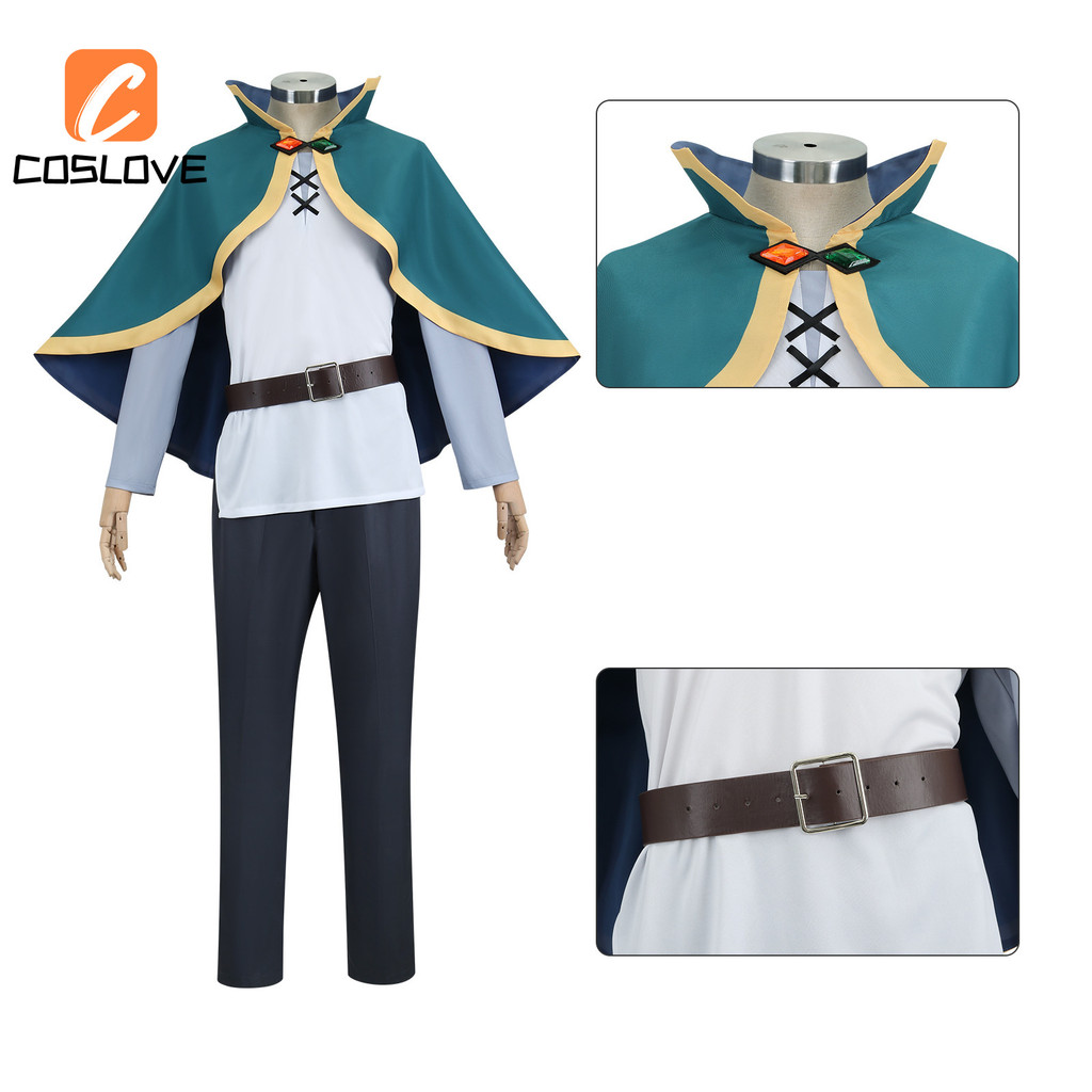 Anime Konosuba Sato Kazuma Cosplay Clothing Full Set Costume Outfits For Man Classic Uniform Cosplay