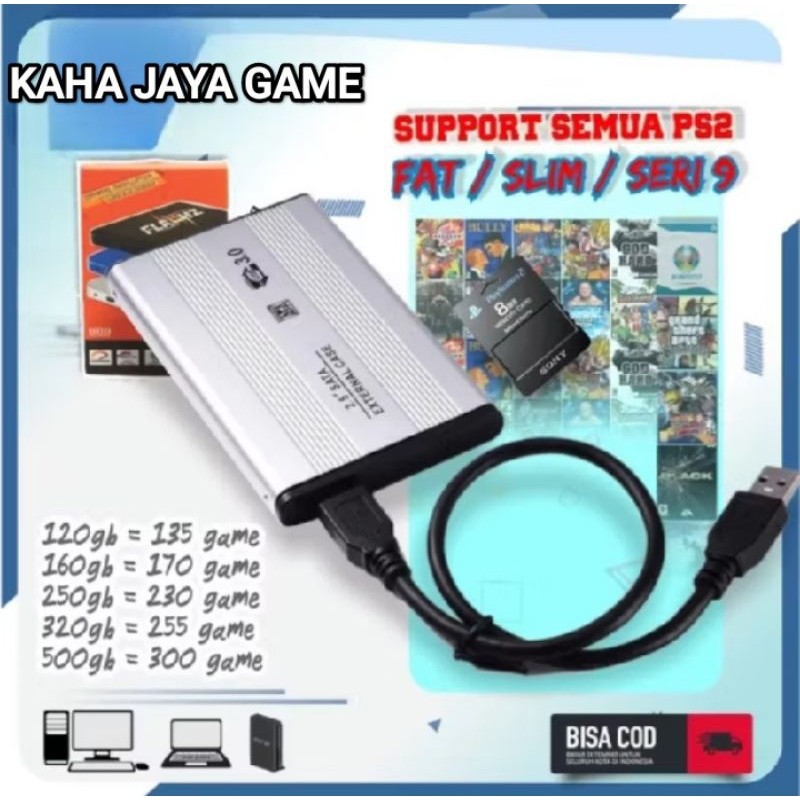 Hardisk Eksternal PS2/HDD PS2 500gb/320gb/250gb/160gb/120gb