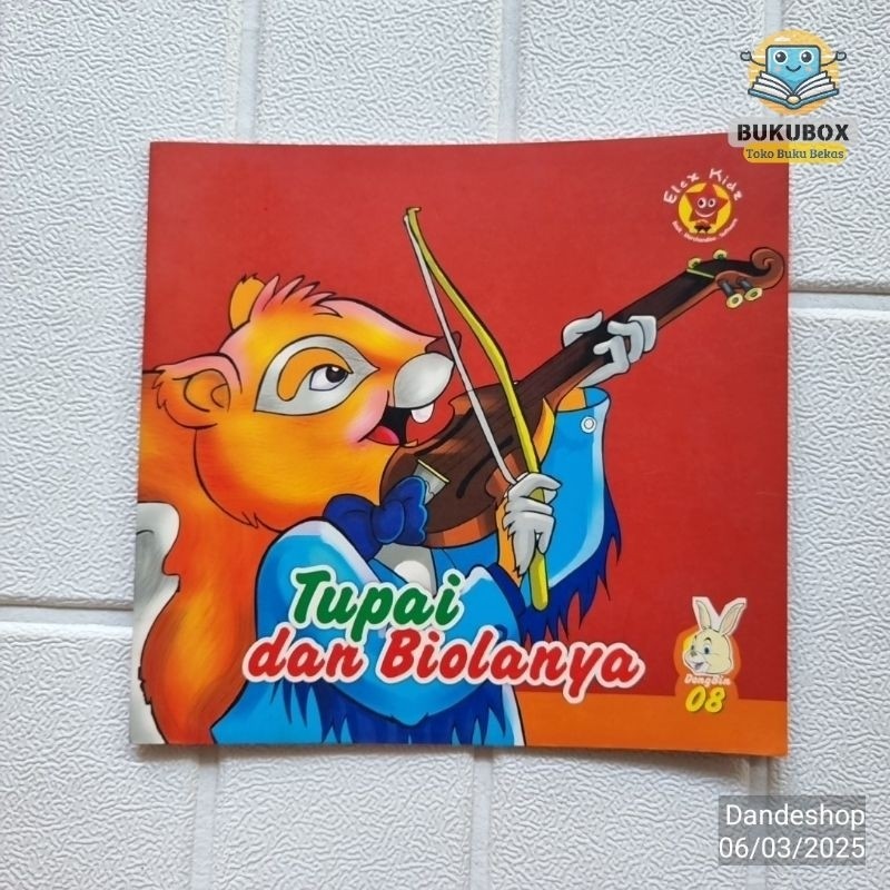 Tupai dan Biolanya - Seri Dongeng Binatang Elex Kids - Buku Cerita Anak Bekas Preloved