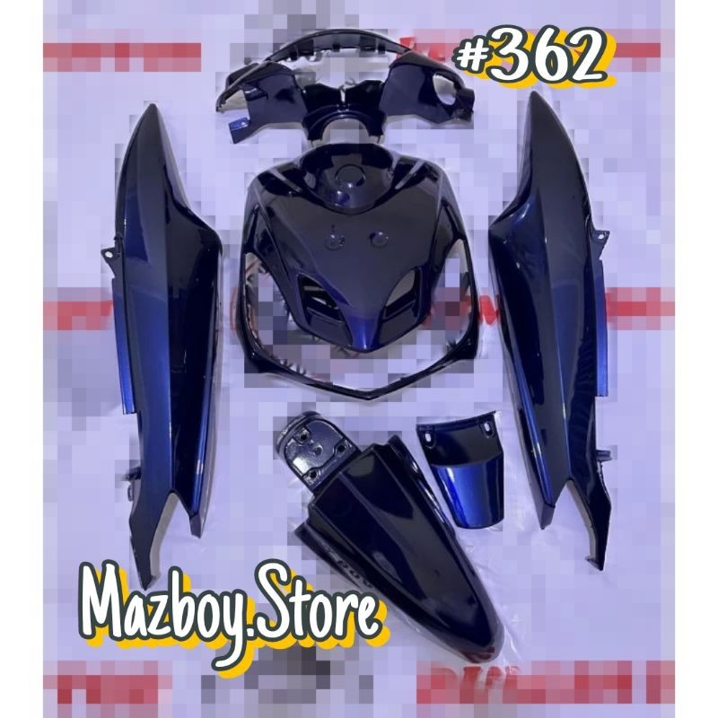 Cover Full Set Body Halus Motor Yamaha Mio Sporty Dan Mio Smile Warna Moonlight Blue | Body halus mi