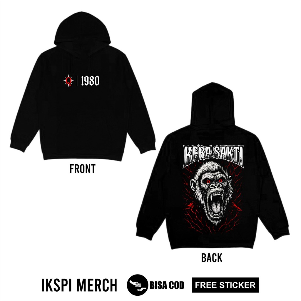 HOODIE IKSPI KERA SAKTI Q 1980 JAKET IKSPI TERBARU - JAKET KERA SAKTI - JAKET HOODIE IKSPI SIMPEL - 