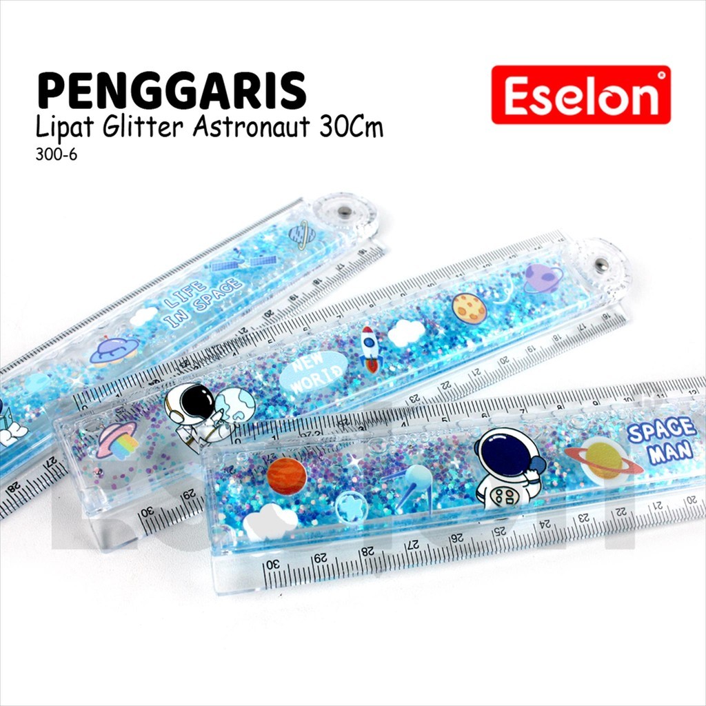 

♚1buah Penggaris Lipat Glitter Air / Penggaris Lipat 30cm Karakter♚