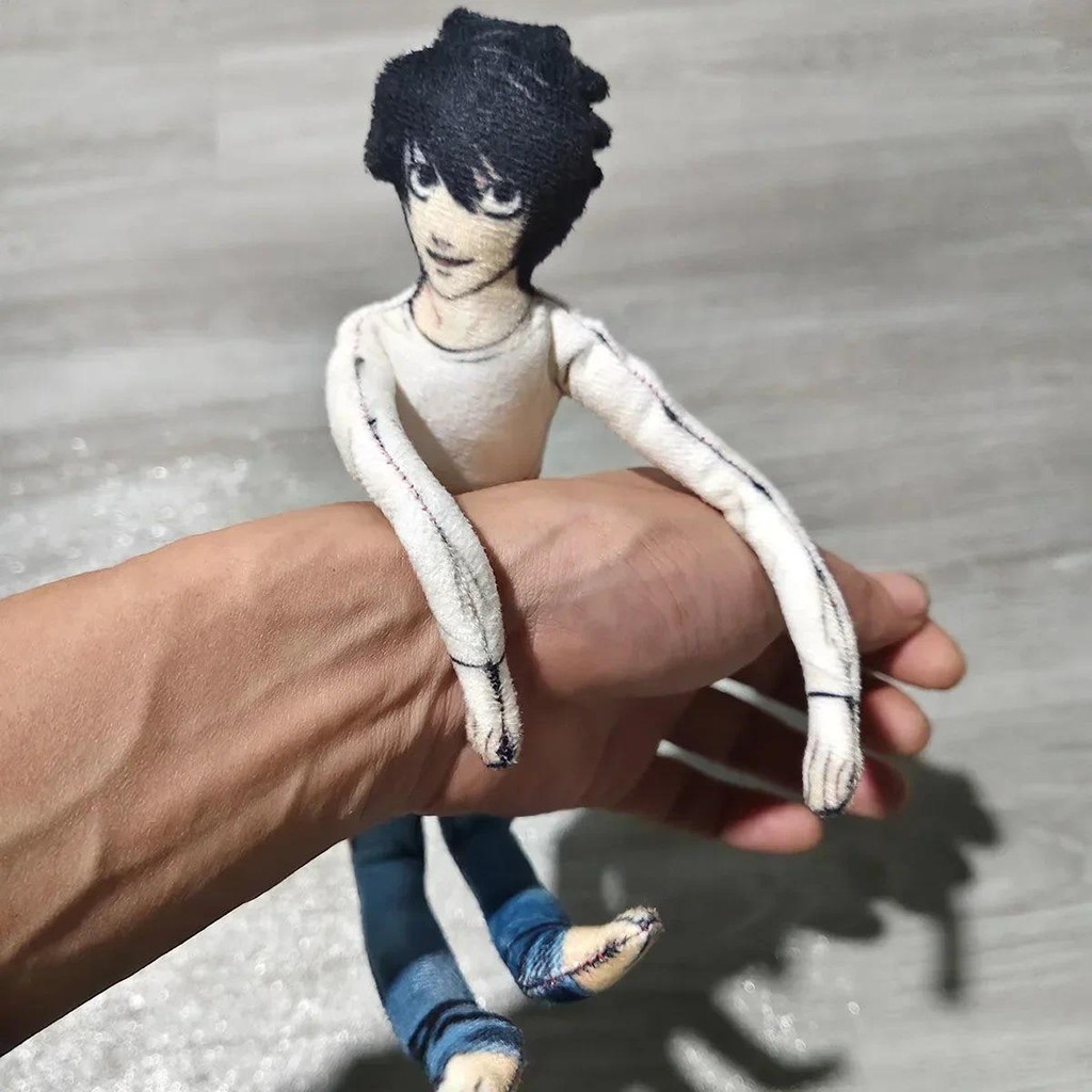 28cm Anime figure Doll Death Note Yagami Light Cosplay Plushie Slender and Twistable Shape Kids toy 