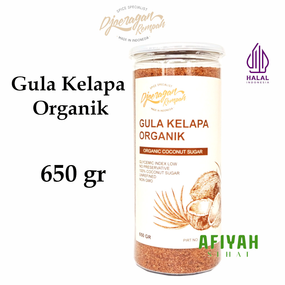 

Gula Kelapa Organik 650 gr dari Djoeragan Rempah - Coconut Sugar Pemanis Alami Sehat Tanpa Pengawet