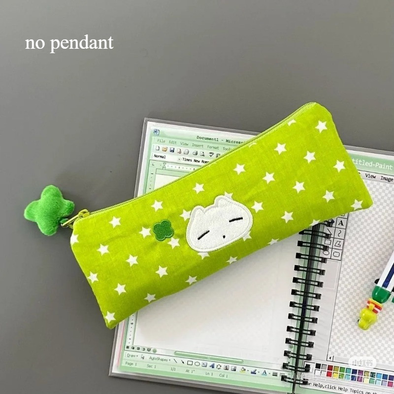 

Cute Stars Pencil Case Mesh Multilayer Pen Bag Multifunctional Large Capacity Stationery Bag School