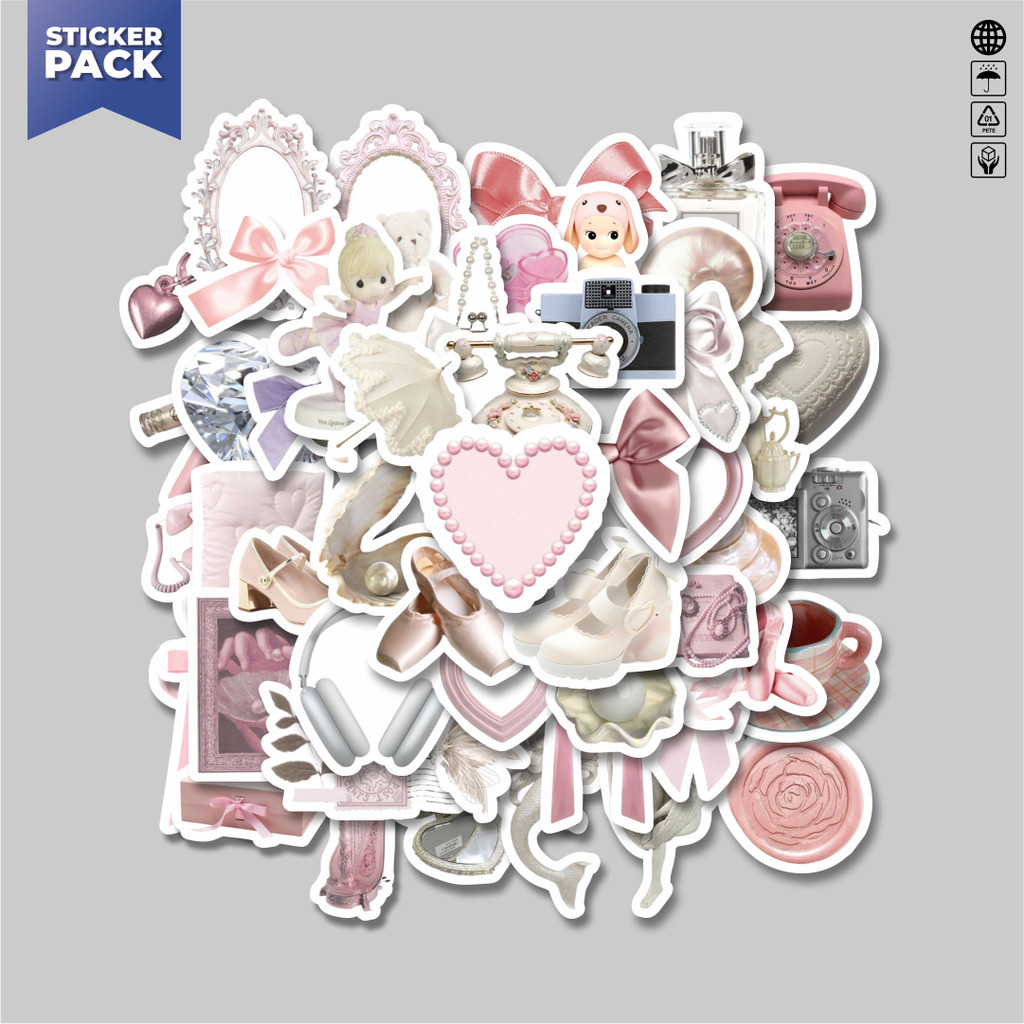 

[100PCS]Stiker Pack Stiker Angel Core Retro Aesthethic [Sayap Pita Aesthetic] Mix 2 Aesthetic Vinyl Anti Air Dekorasi Sticker Laptop Buku Journal Koper Helm Casing HP Gitar Helm Skateboard