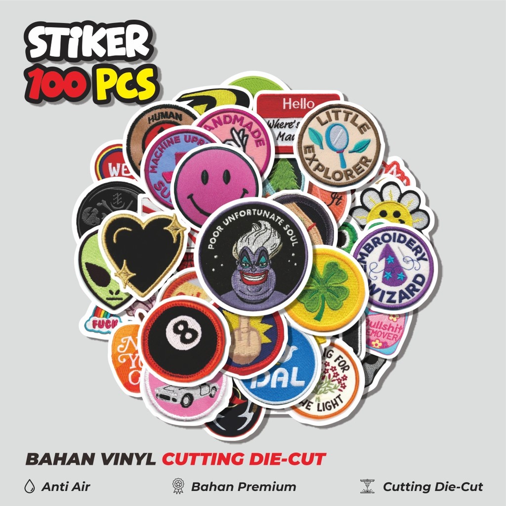 

Terbaru! 50 pcs Stiker Patch V6 Dekorasi Lucu Kreatif untuk Notebook, Skateboard, HP