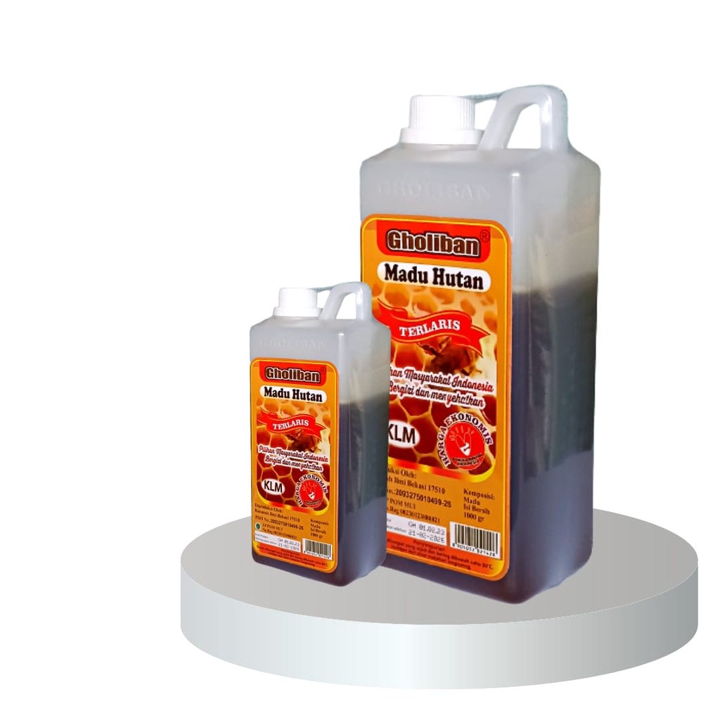 

Madu Gholiban Hutan Kalimantan plus Bee Pollen & Royal Jelly 1 kg