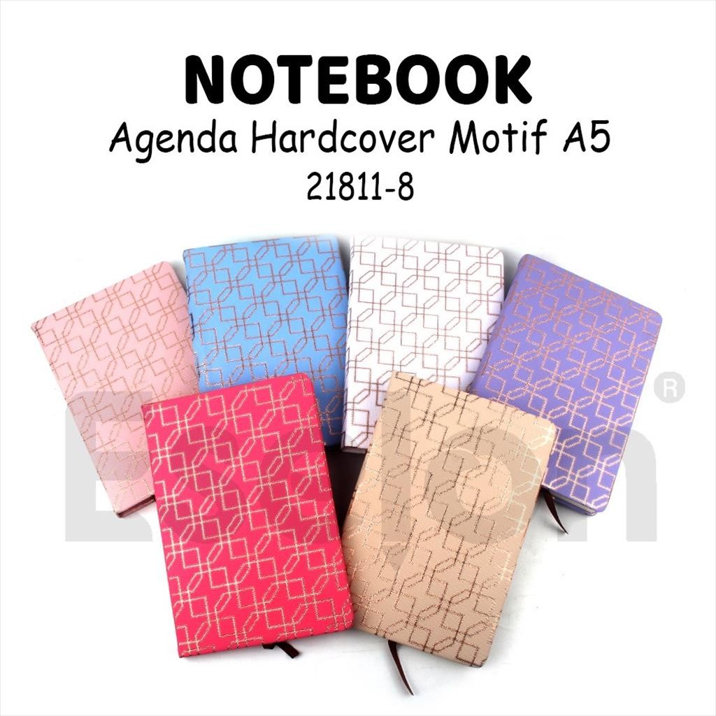 

♚Hard Cover Notebook A5 office 21811-8 / Notebook A5 Variasi Gold♚