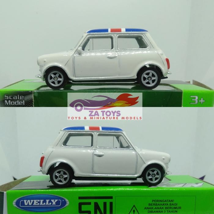 EX99... Diecast Morris Mini Cooper Putih by Welly Nex 1:60
