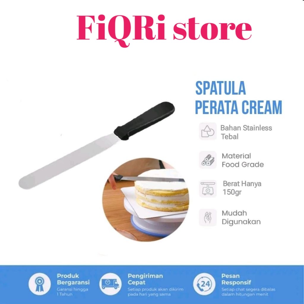 MF Spatula perata cream bahan stainles