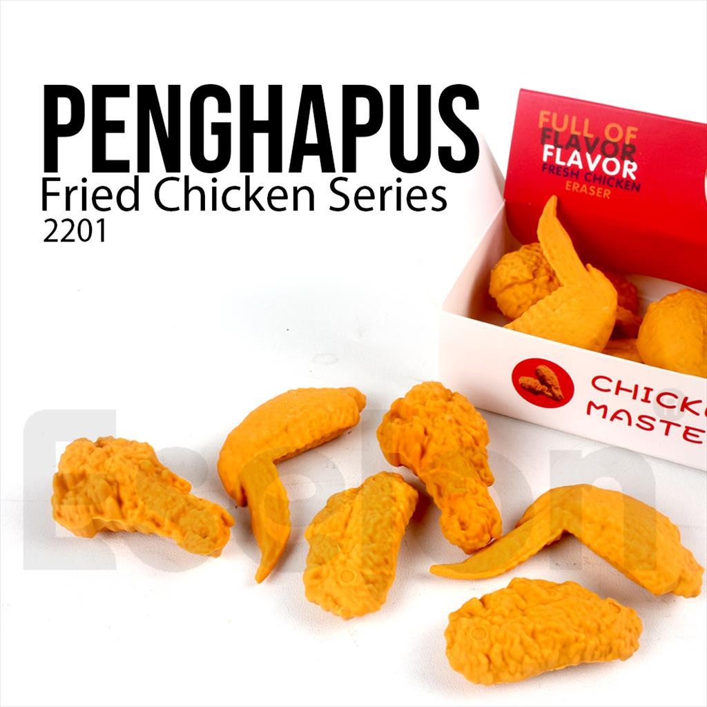 

♚1set 8pc Penghapus Fried Chicken Ayam Goreng 2201 / Eraser Fancy♚