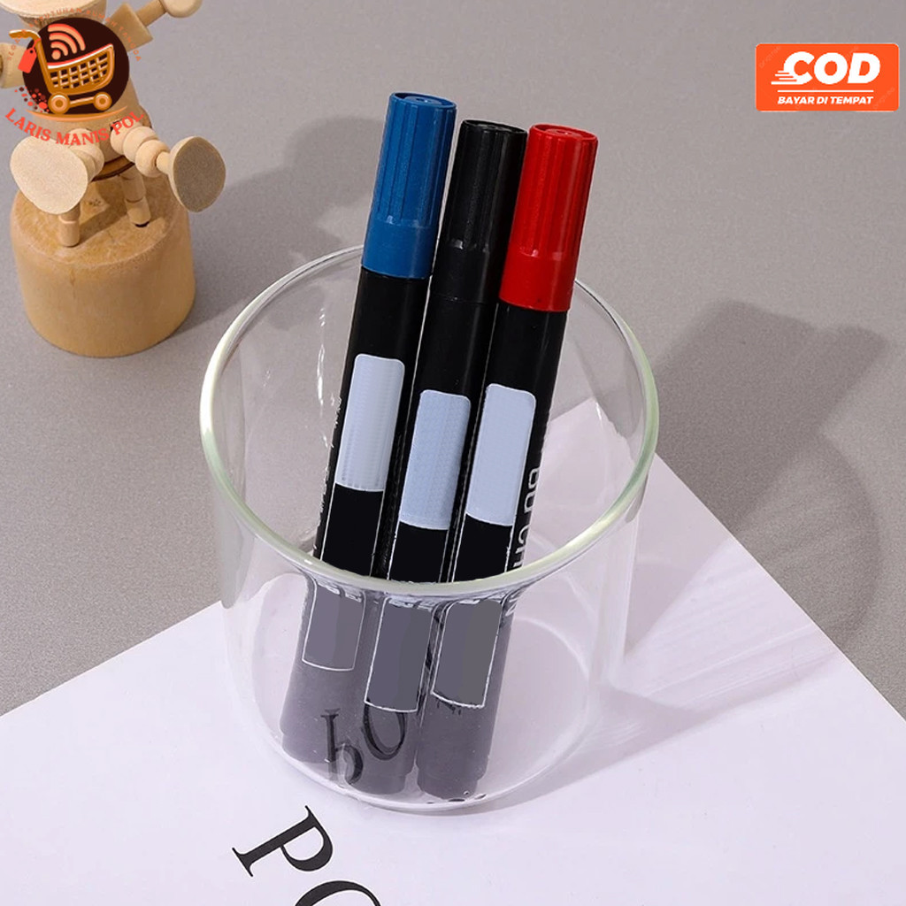 

LMP Spidol Permanent Marker Permanen Tahan Air Alat Tulis Cepat Kering Tinta Minyak Tidak Pudar