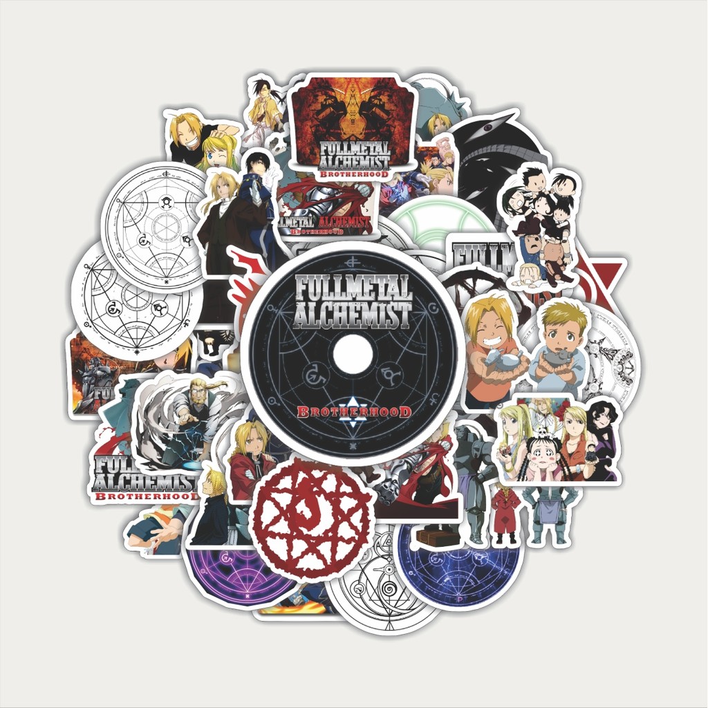 

Sticker Pack Stiker Anime Series Full Metal Alchemist Character Mix 1 | Sticker TUMBLR | Stiker LAPTOP KOPER HELM